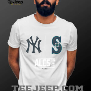New York Yankees vs Seattle Mariners 2025 MLB ALCS Batters Box Matchup T Shirt