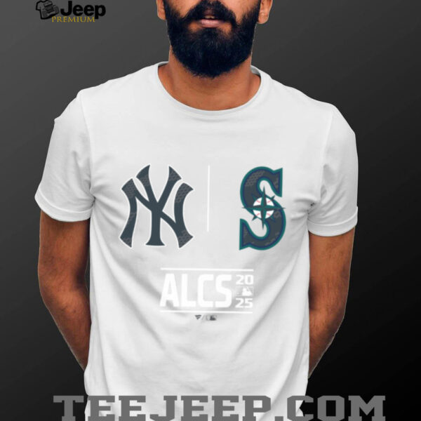 New York Yankees vs Seattle Mariners 2025 MLB ALCS Batters Box Matchup T Shirt