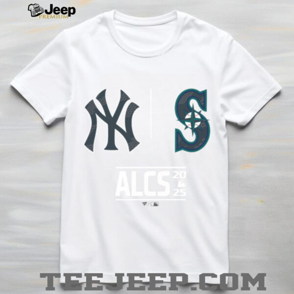 New York Yankees vs Seattle Mariners 2025 MLB ALCS Batters Box Matchup T Shirt