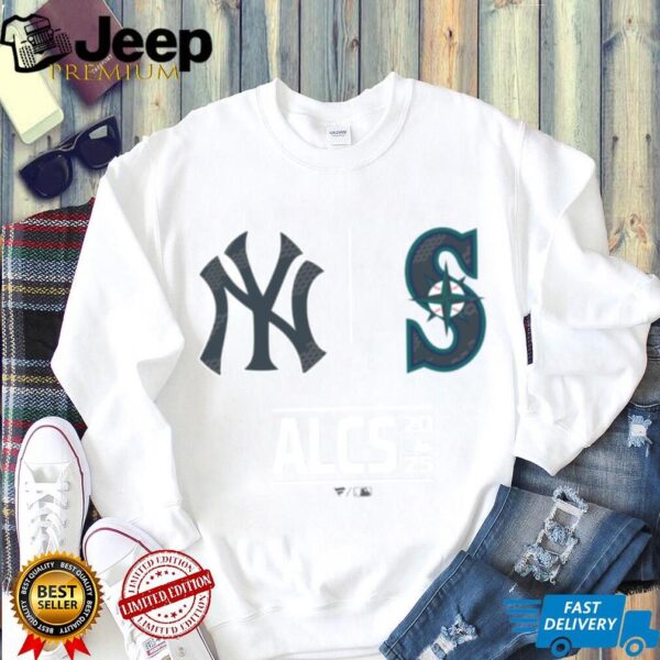 New York Yankees vs Seattle Mariners 2025 MLB ALCS Batters Box Matchup T Shirt