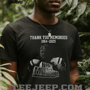 Nick Mangold New York Jets NFL Football Thank You Memories 1984 2025 RIP shirt