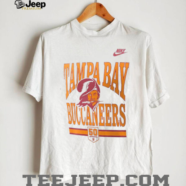 Nike Tampa Bay Buccaneers White 50th Anniversary Essential Short Sleeve T Shirt