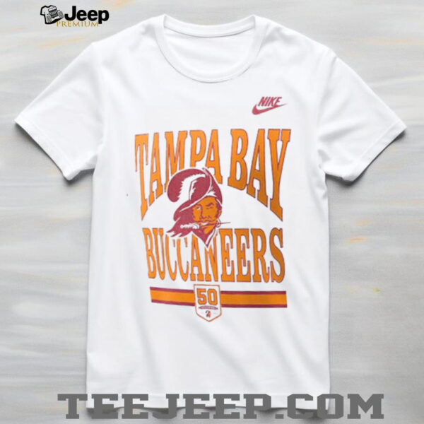 Nike Tampa Bay Buccaneers White 50th Anniversary Essential Short Sleeve T Shirt