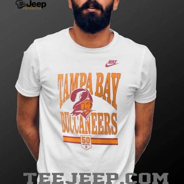 Nike Tampa Bay Buccaneers White 50th Anniversary Essential Short Sleeve T Shirt