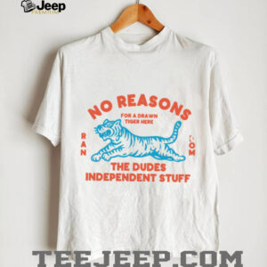No Reasons Tiger  Random Dudes Stuff T Shirt