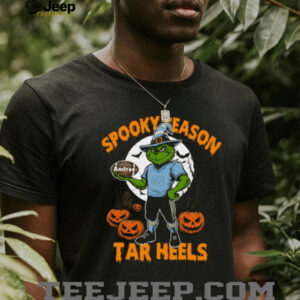 North Carolina Tar Heels Halloween Tee – Spooky Season NCAA Football Shirt – Custom Name Grinch Fan Gear