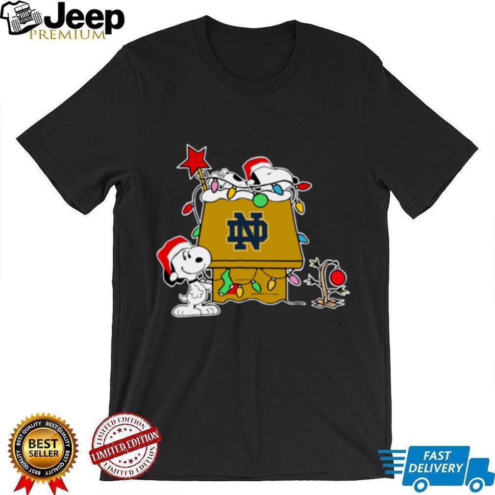 Notre Dame Fighting Irish Football Snoopy Christmas Holiday 2025 T Shirt Notre Dame Fighting Irish Football Snoopy Christmas Holiday 2025 T Shirt