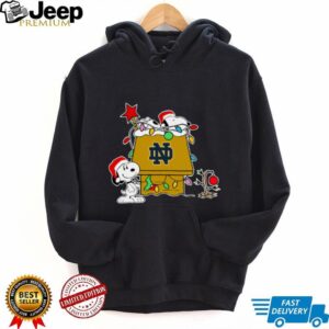 Notre Dame Fighting Irish Football Snoopy Christmas Holiday 2025 T Shirt