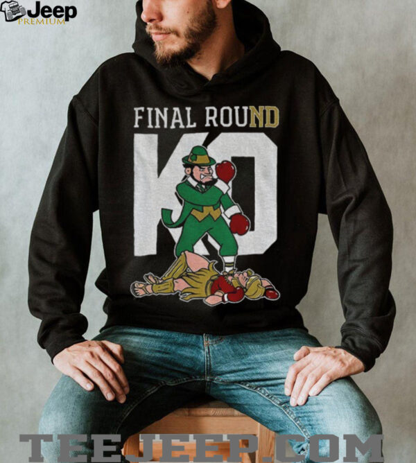 Notre Dame Fighting Irish vs USC Trojans Final Round KO Mascot shirt