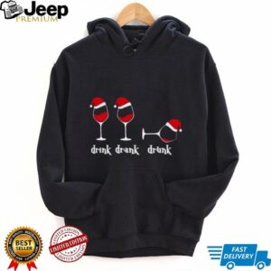 Official Drink Drank Drunk Wine Christmas Hoodie