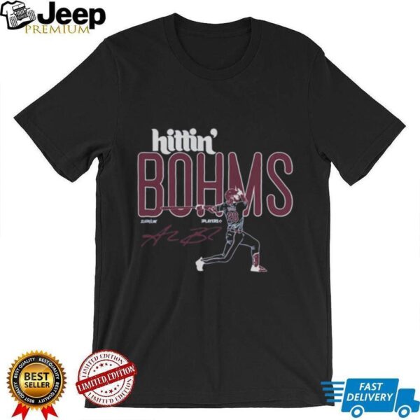 Official Hittin’ Bohms Alec Bohm Philadelphia Phillies MLB Slash Line Signature t shirt