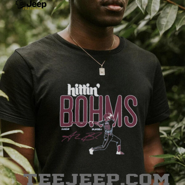 Official Hittin’ Bohms Alec Bohm Philadelphia Phillies MLB Slash Line Signature t shirt