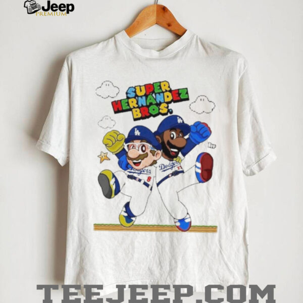Official Lets Go Dodgers Super Hernandez Bros New Shirt