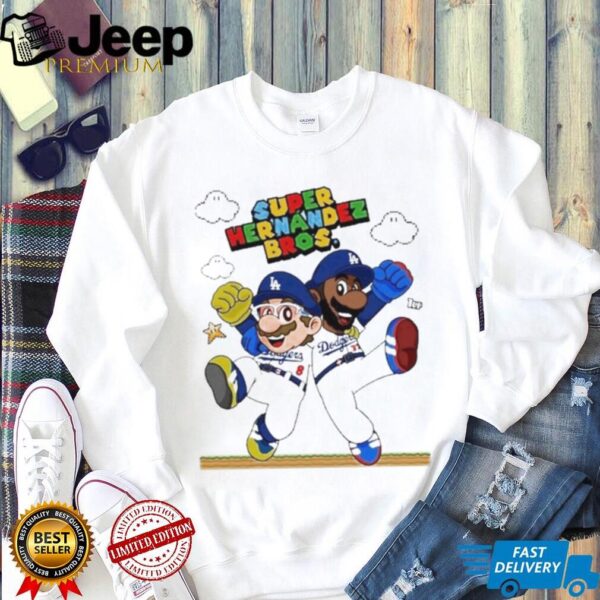 Official Lets Go Dodgers Super Hernandez Bros New Shirt