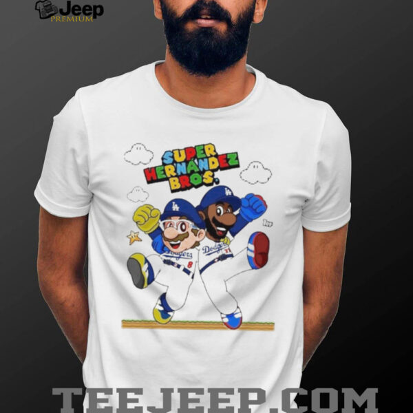 Official Lets Go Dodgers Super Hernandez Bros New Shirt