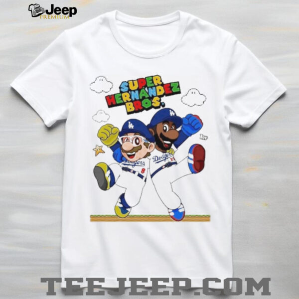 Official Lets Go Dodgers Super Hernandez Bros New Shirt