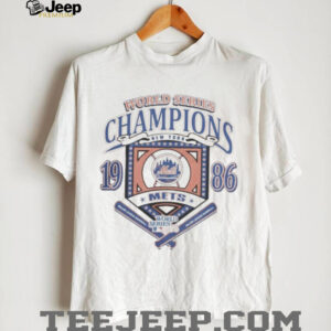 Official Men’s New York Mets Cooperstown Collection World Series Champions Arch Shirt