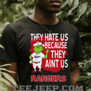 Official Mlb Store Texas Rangers Grinch Christmas They Hate Us Ain’t Us Hoodie