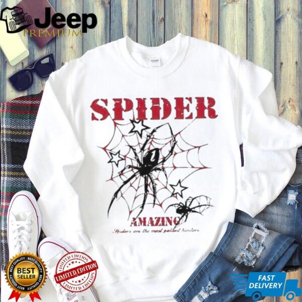 Official Spider Amazing Spider Are The Most Patient Hunters Shirt