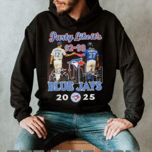 Official Toronto Blue Jays Party Like It’s Season 92 93 Skyline Sigantures T Shirt