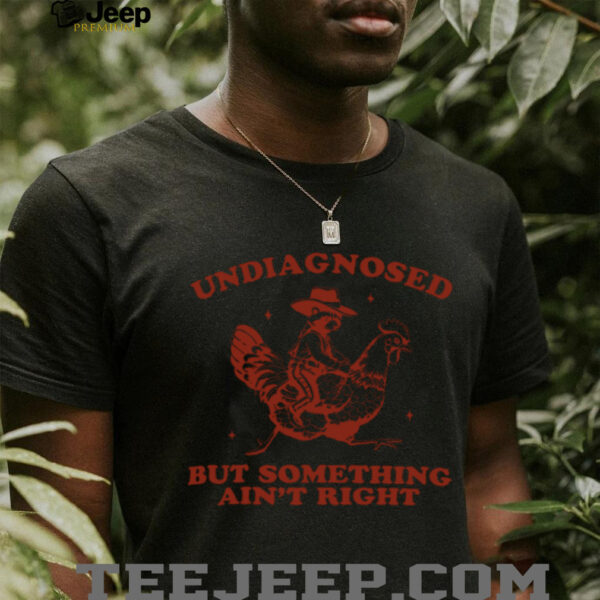 Official Undiagnosed But Something Ain’T Right Funny Raccoon Chicken Hoodie