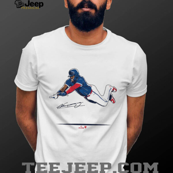 Official Vladimir Guerrero Jr Super Vlad Flying Slide Toronto Blue Jays MLB Signature t shirt