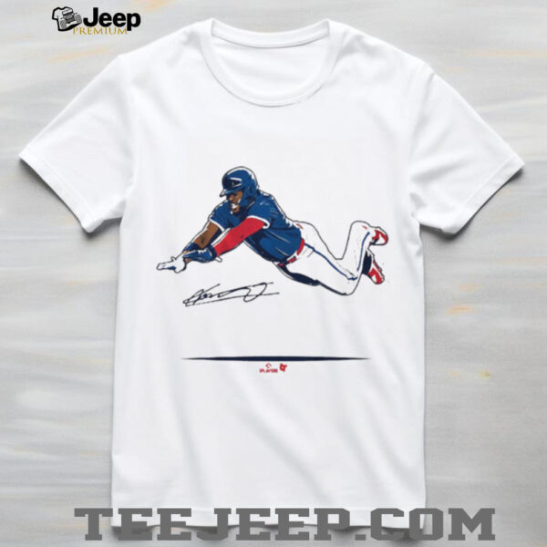 Official Vladimir Guerrero Jr Super Vlad Flying Slide Toronto Blue Jays MLB Signature t shirt