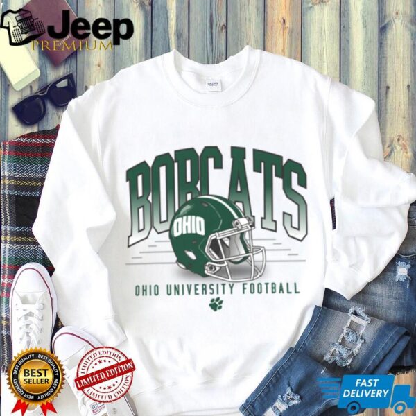 Ohio Bobcats Football Distressed T Shirt