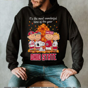 Ohio State Buckeyes x Peanuts Fall T Shirt It’s the Most Wonderful Time of the Year