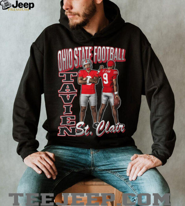 Ohio State Football Tavien St Clair Retro 90s T Shirt