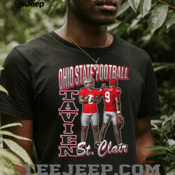 Ohio State Football Tavien St Clair Retro 90s T Shirt