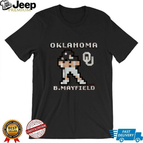 Oklahoma Football Baker Mayfield Retro Baller Pixel Game Style T Shirt