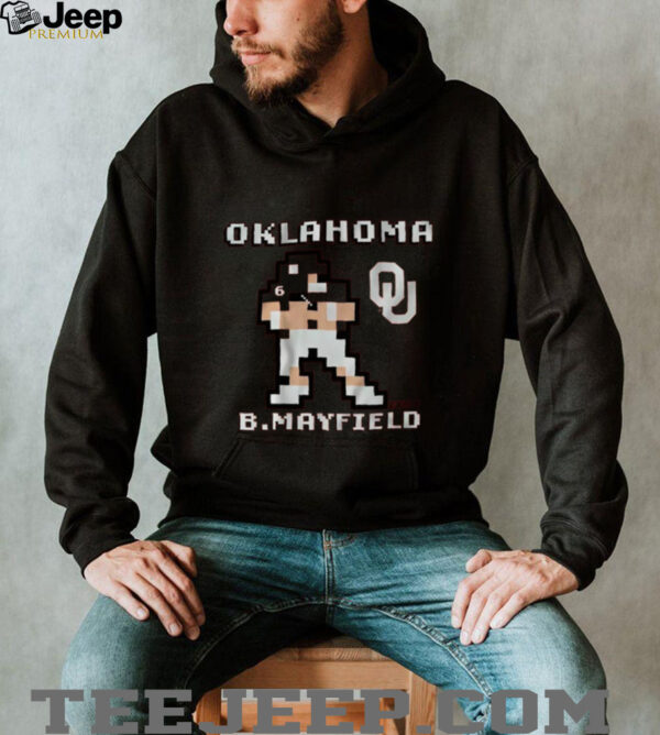 Oklahoma Football Baker Mayfield Retro Baller Pixel Game Style T Shirt