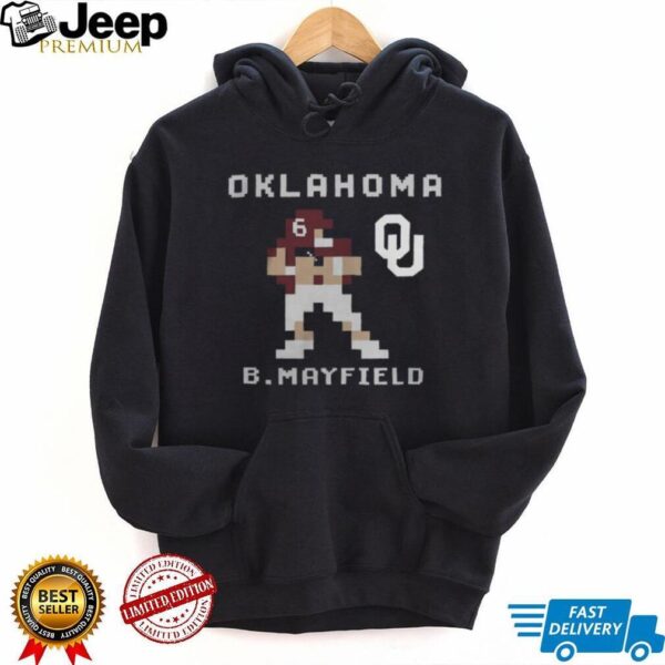 Oklahoma Football Baker Mayfield Retro Baller T Shirt