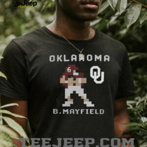 Oklahoma Football Baker Mayfield Retro Baller T Shirt