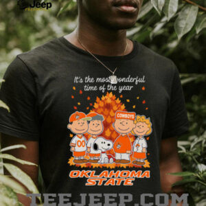 Oklahoma State Cowboys X Peanuts It’S The Most Wonderful Time Of The Year The Fall Shirt