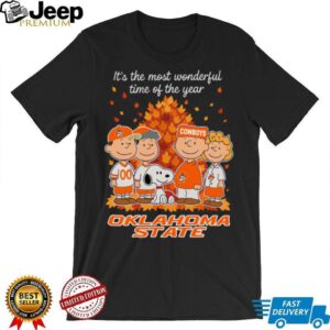 Oklahoma State Cowboys X Peanuts It’S The Most Wonderful Time Of The Year The Fall Shirt