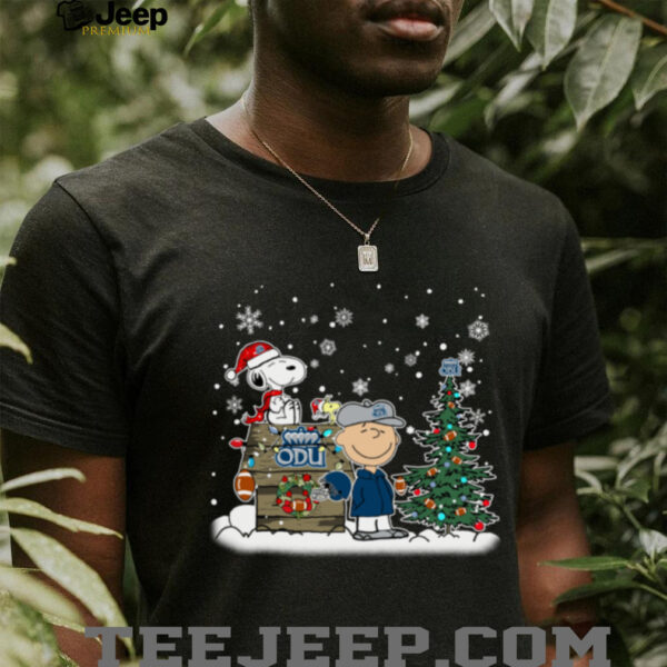Old Dominion Monarchs Snoopy Charlie Brown Christmas Holiday T Shirt