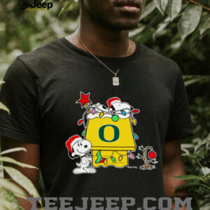 Oregon Ducks Football Snoopy Christmas Holiday 2025 T Shirt