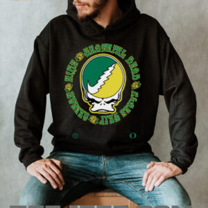 Oregon Ducks Grateful Ducks Rose Skull Mascot Shirt