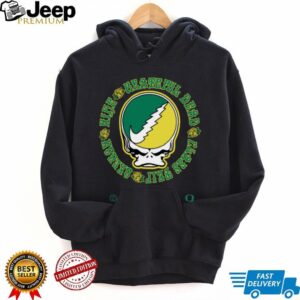 Oregon Ducks Grateful Ducks Rose Skull Mascot Shirt