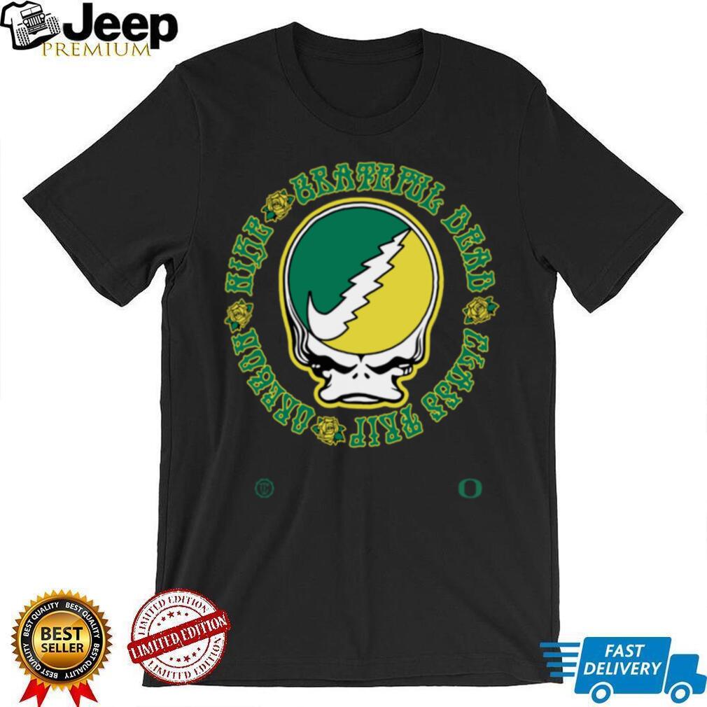 Oregon Ducks Grateful Ducks Rose Skull Mascot Shirt Oregon Ducks Grateful Ducks Rose Skull Mascot Shirt