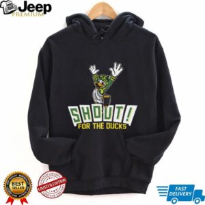 Oregon Ducks Shout For The Ducks Mascot T Shirt