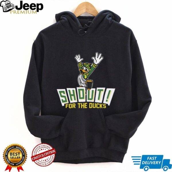 Oregon Ducks Shout For The Ducks Mascot T Shirt