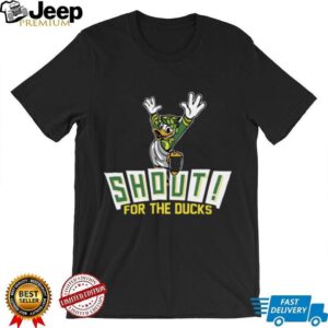 Oregon Ducks Shout For The Ducks Mascot T Shirt