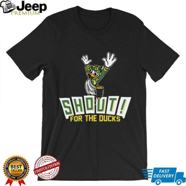 Oregon Ducks Shout For The Ducks Mascot T Shirt