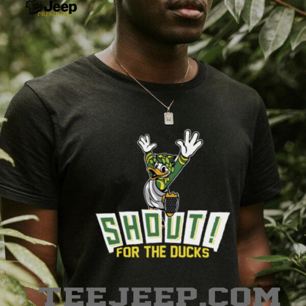 Oregon Ducks Shout For The Ducks Mascot T Shirt