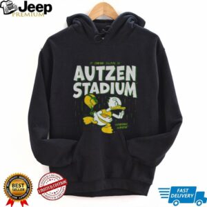 Oregon Ducks it never rains in autzen stadium shirt