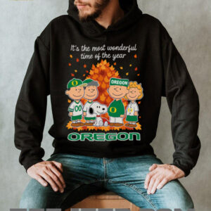 Oregon Ducks x Peanuts Fall T Shirt It’s the Most Wonderful Time of the Year