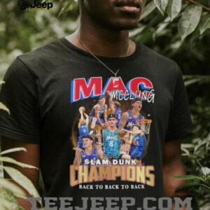 Orlando Magic Mac Mcclung Slam Dunk Champions 2025 Back To Back To Back Shirt